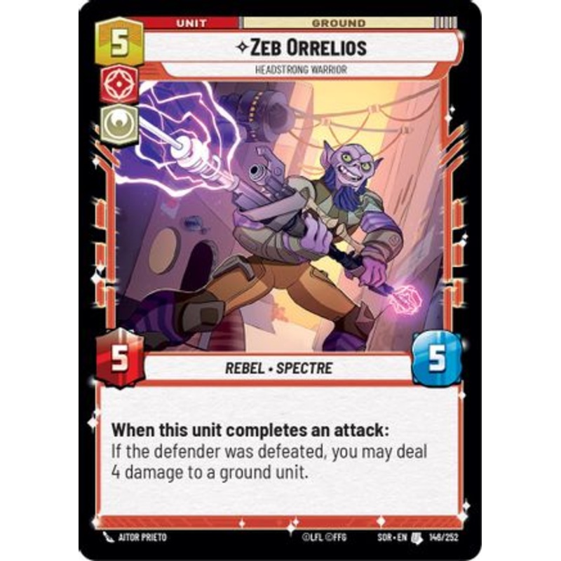 Zeb Orrelios - Headstrong Warrior (146/252) - Spark of Rebellion