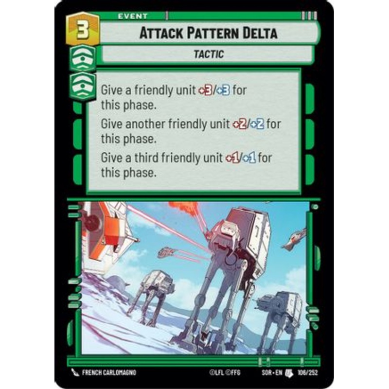 Attack Pattern Delta (106/252) - Spark of Rebellion Foil
