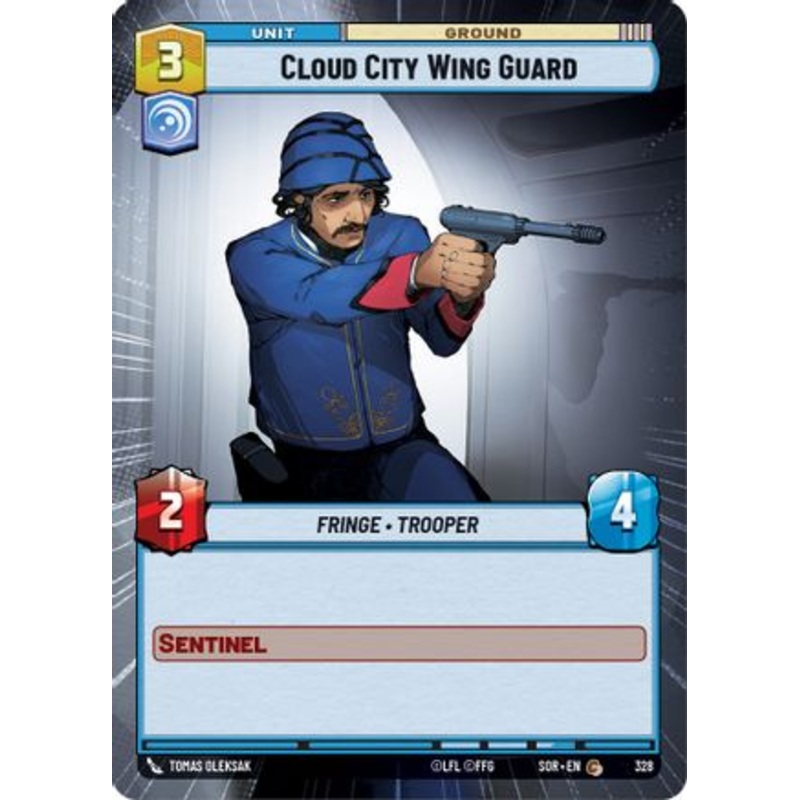 Cloud City Wing Guard (Hyperspace) (328) - Spark of Rebellion Foil