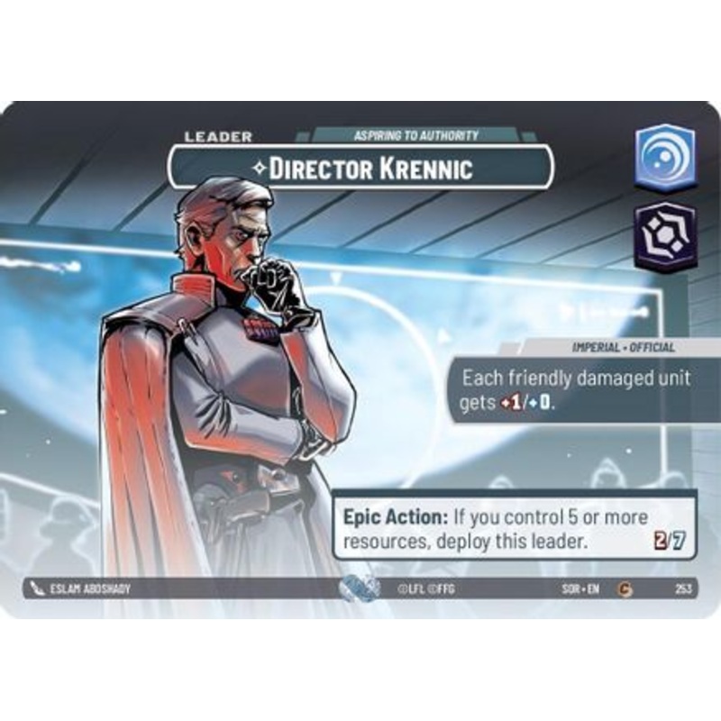 Director Krennic - Aspiring to Authority (Showcase) (253) - Spark of Rebellion Foil