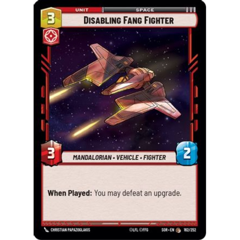 Disabling Fang Fighter (162/252) - Spark of Rebellion Foil