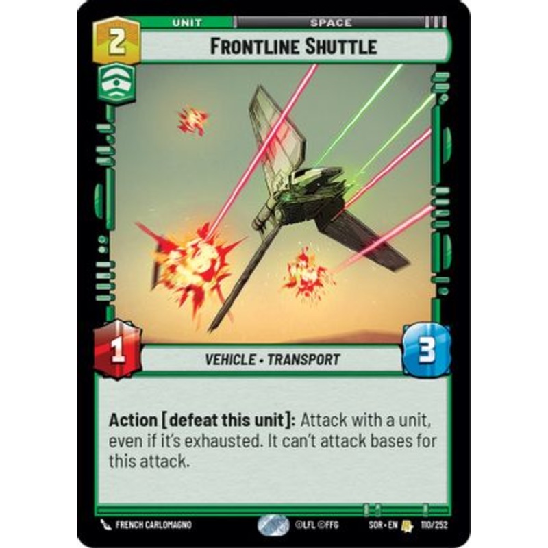 Frontline Shuttle (110/252) - Spark of Rebellion Foil