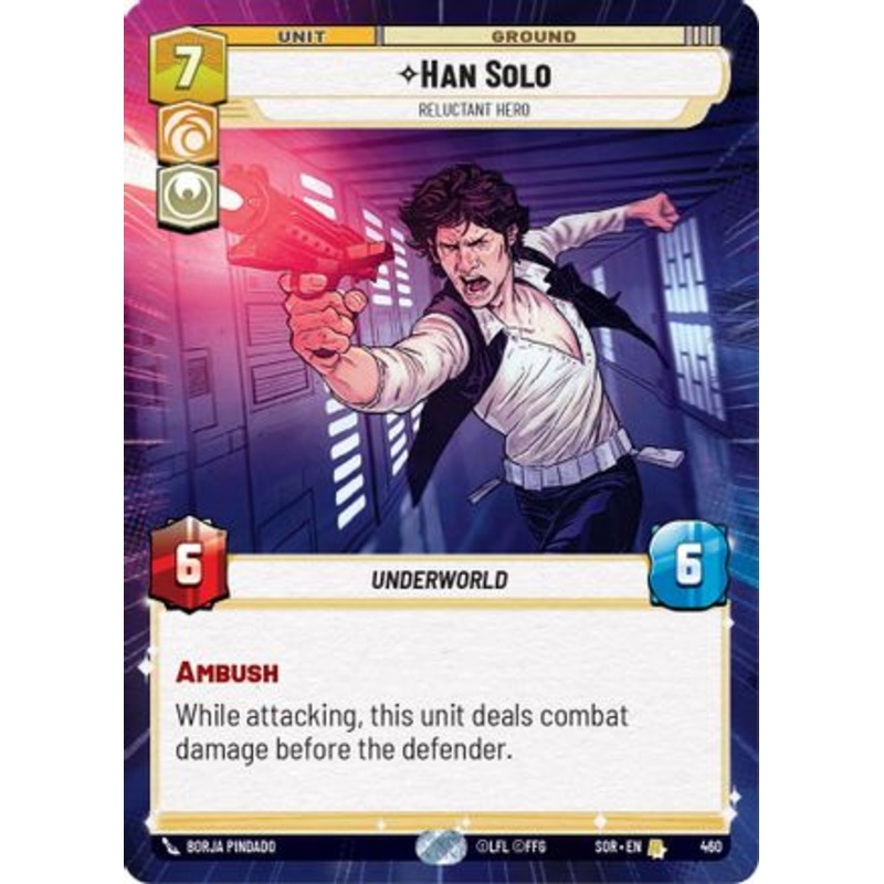 Han Solo - Reluctant Hero (Hyperspace) (460) - Spark of Rebellion Foil
