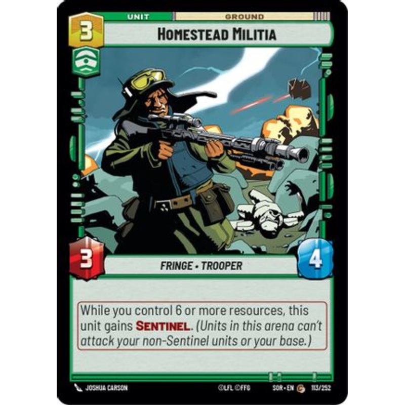 Homestead Militia (113/252) - Spark of Rebellion Foil