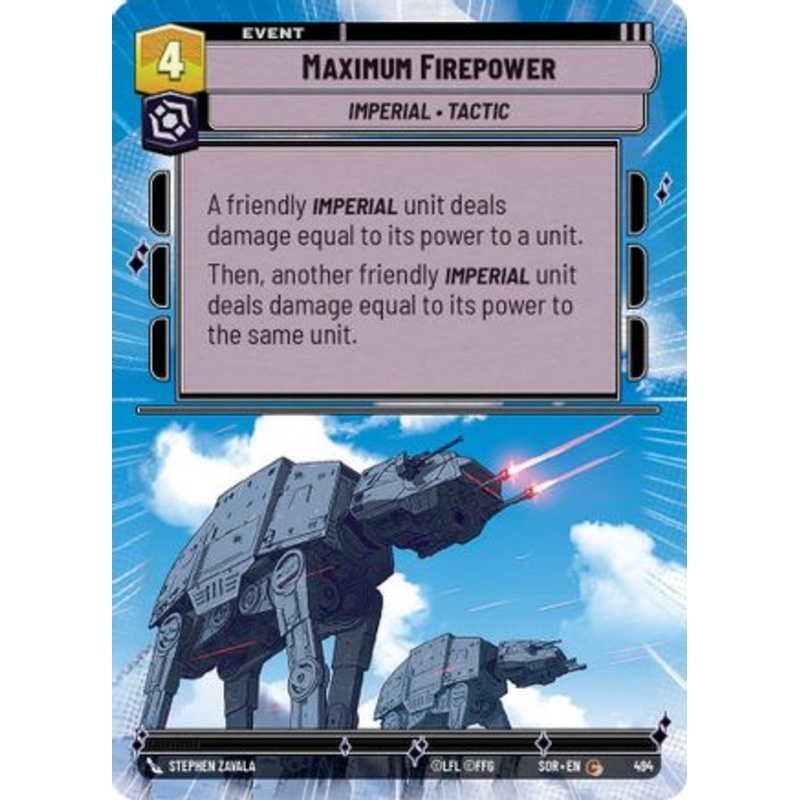 Maximum Firepower (Hyperspace) (494) - Spark of Rebellion Foil