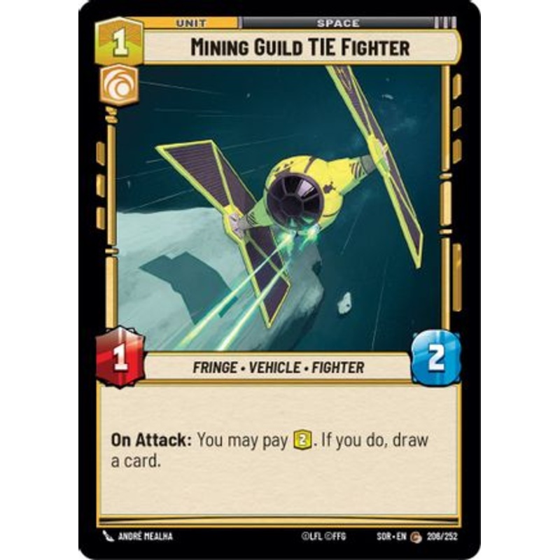 Mining Guild TIE Fighter (206/252) - Spark of Rebellion Foil