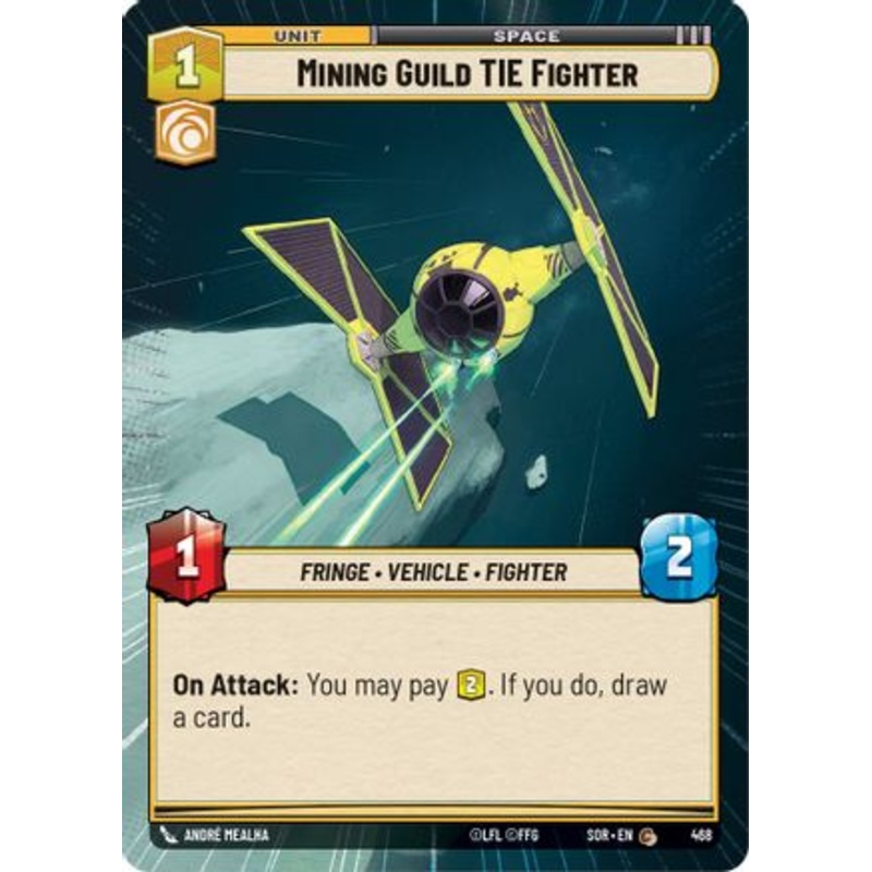 Mining Guild TIE Fighter (Hyperspace) (468) - Spark of Rebellion Foil