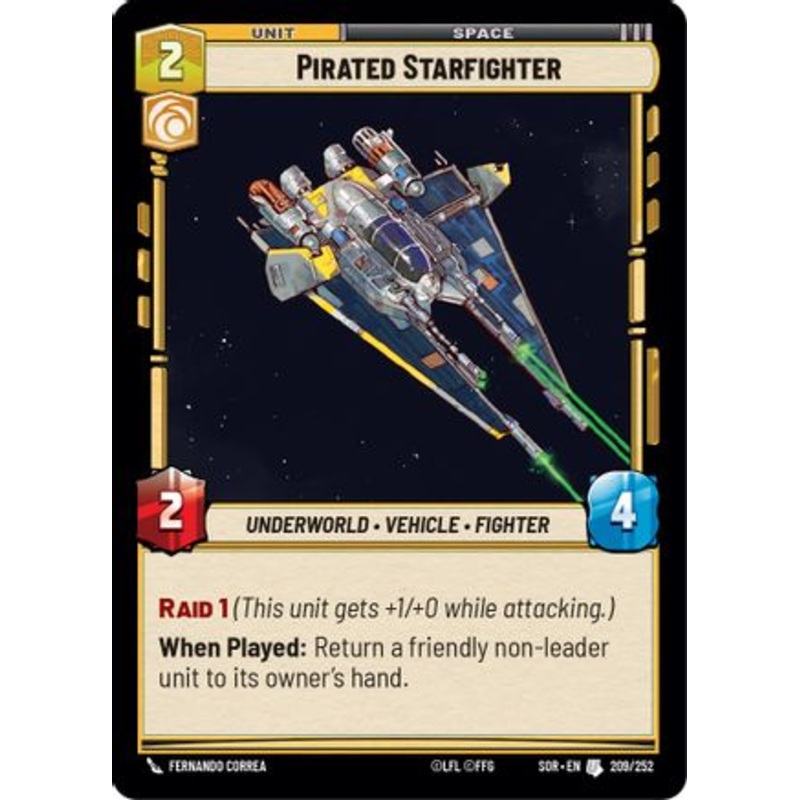 Pirated Starfighter (209/252) - Spark of Rebellion Foil