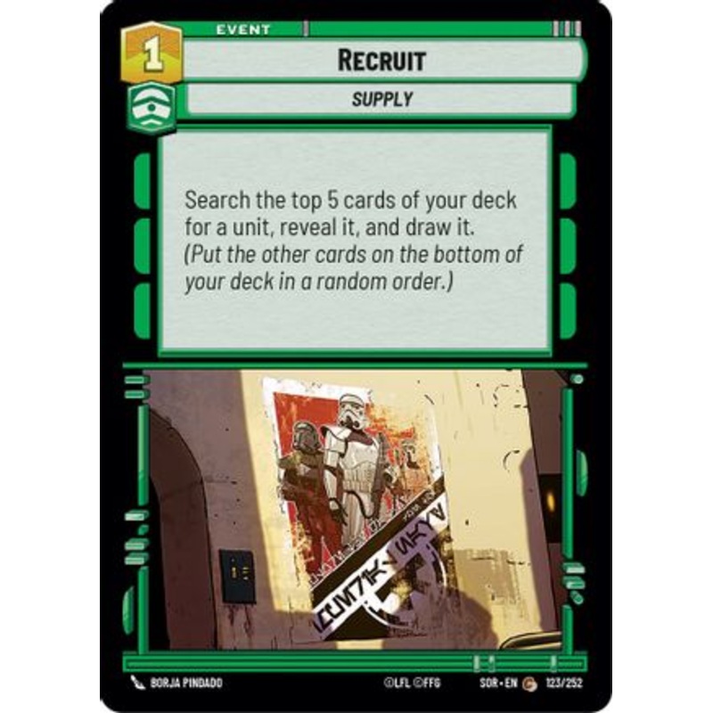 Recruit (123/252) - Spark of Rebellion Foil