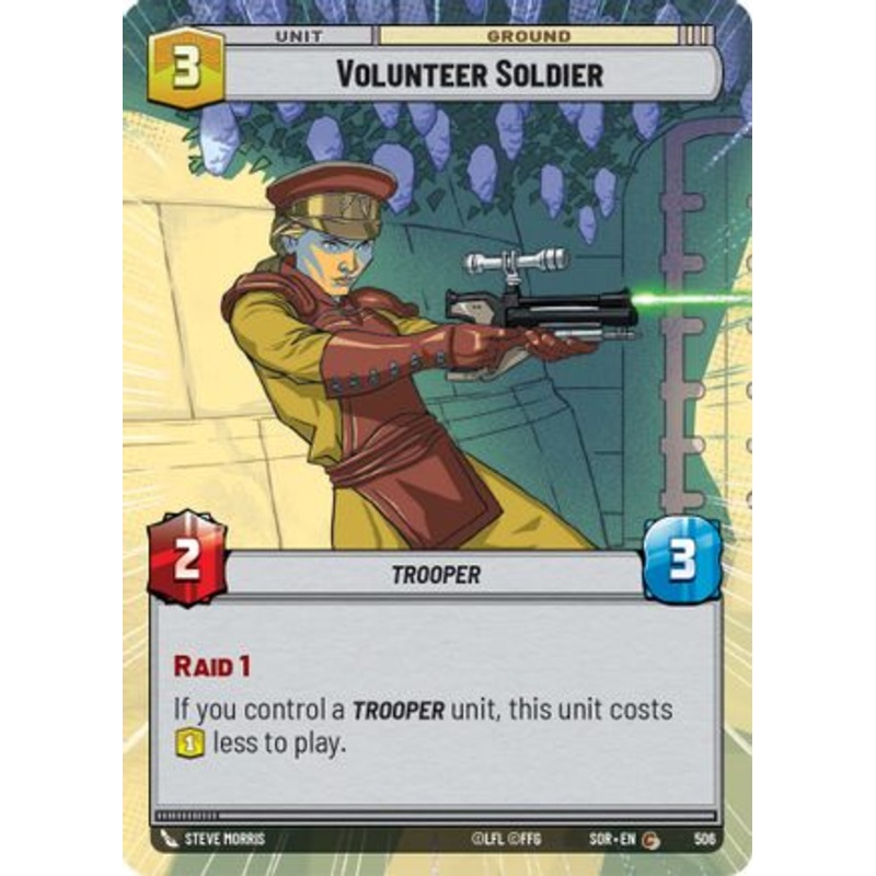 Volunteer Soldier (Hyperspace) (506) - Spark of Rebellion Foil