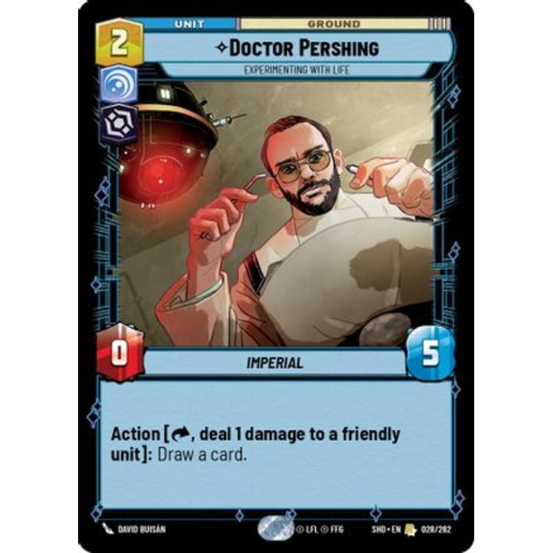 Doctor Pershing - Experimenting With Life (028/262) - Shadows of the Galaxy Foil