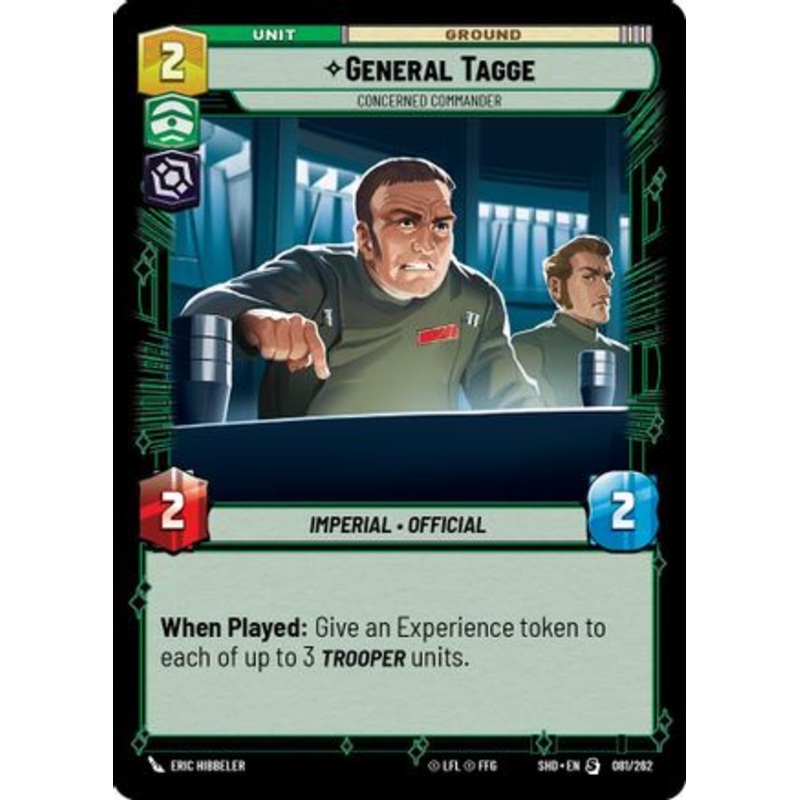 General Tagge - Concerned Commander (081/262) - Shadows of the Galaxy