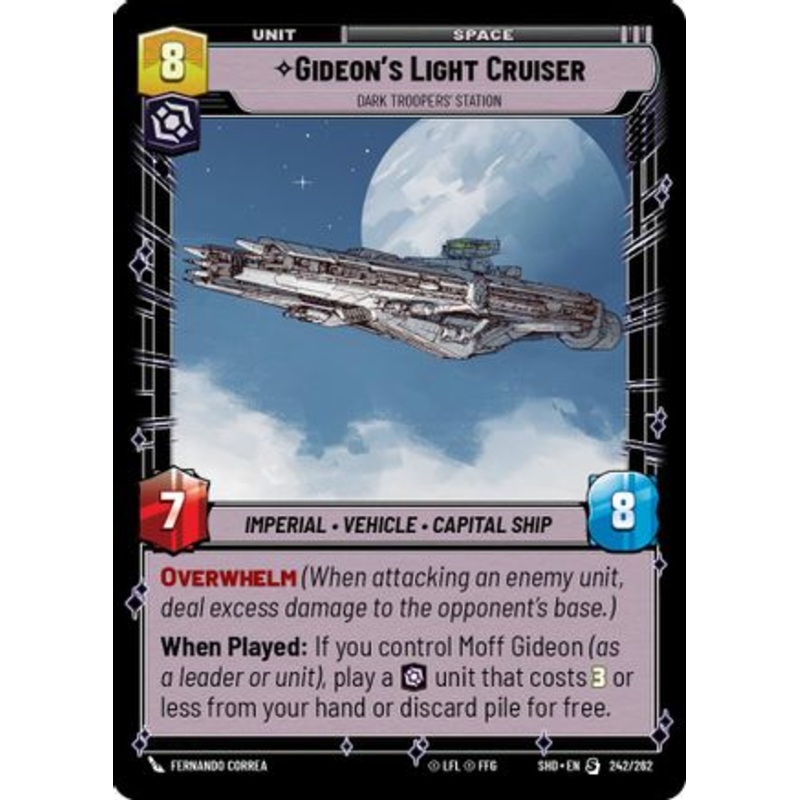 Gideon's Light Cruiser - Dark Troopers' Station (242/262) - Shadows of the Galaxy