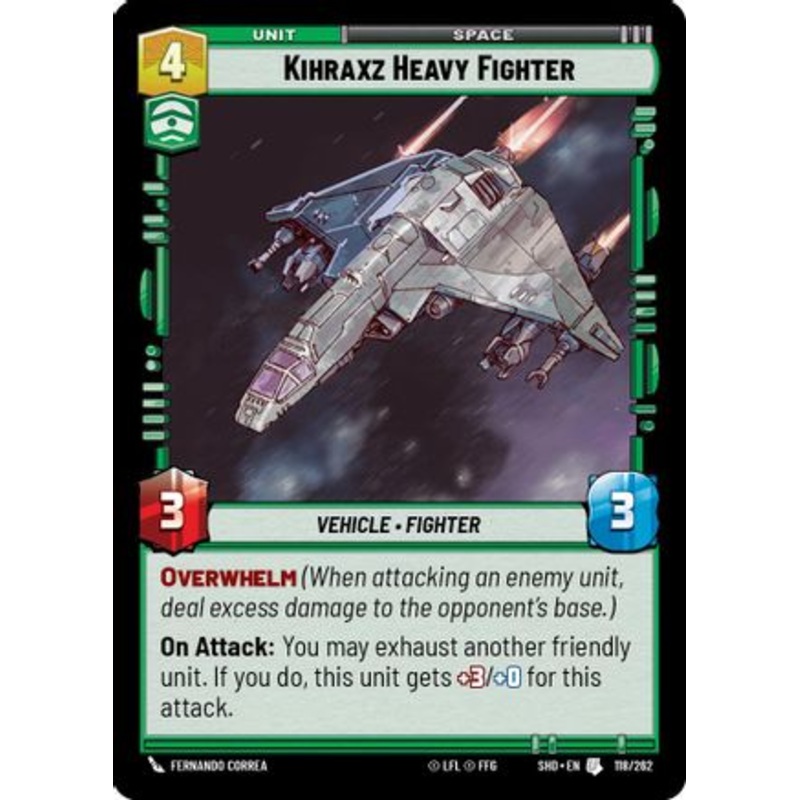 Kihraxz Heavy Fighter (118/262) - Shadows of the Galaxy Foil