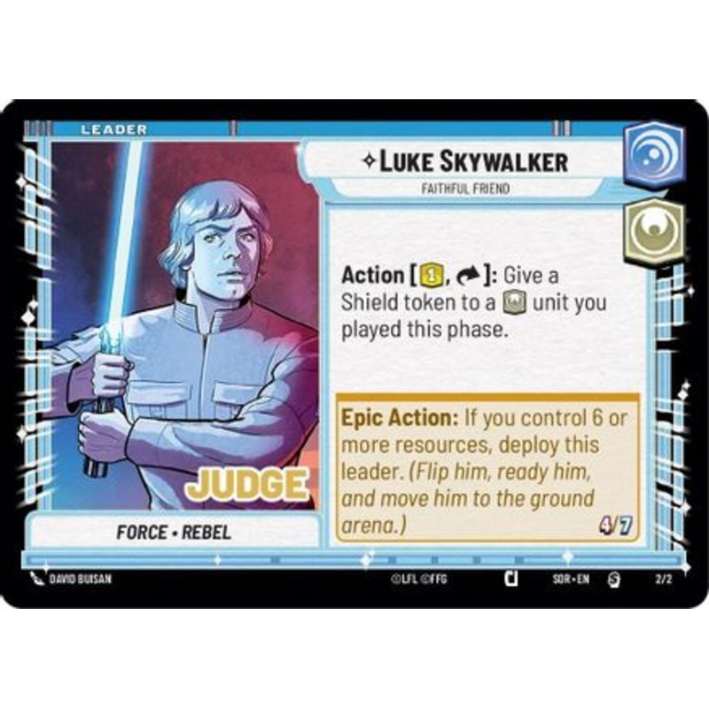 Luke Skywalker - Faithful Friend (002/002) - Judge Promos Foil