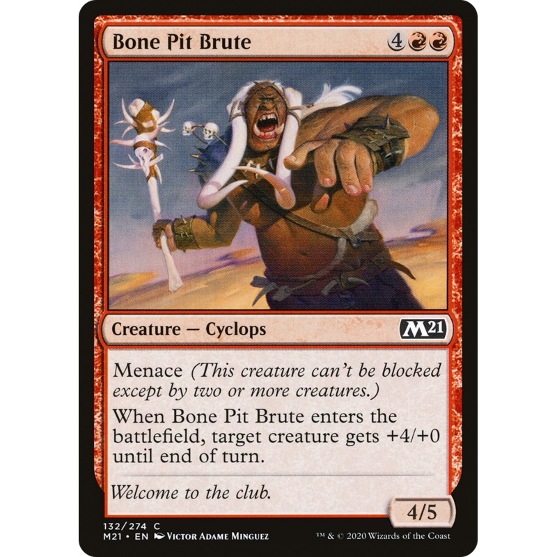 Bone Pit Brute (M21-132) - Core Set 2021