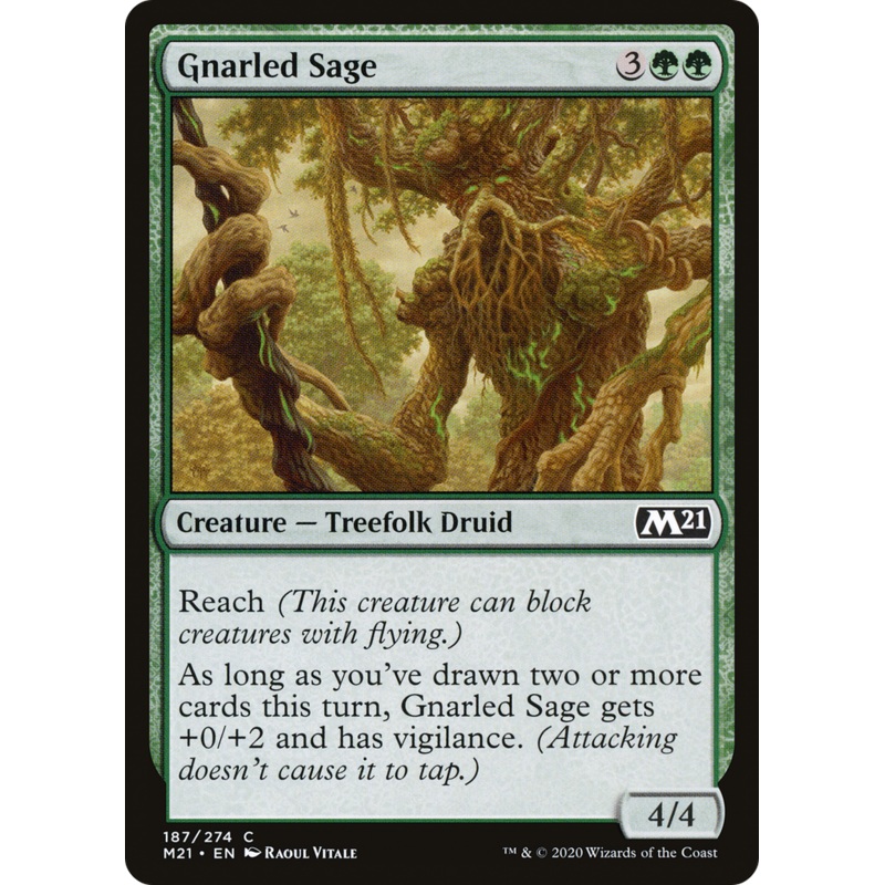Gnarled Sage (M21-187) - Core Set 2021 Foil