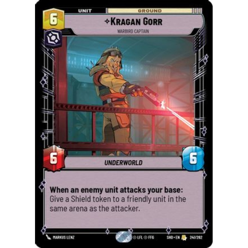 Kragan Gorr - Warbird Captain (241/262) - Shadows of the Galaxy Foil