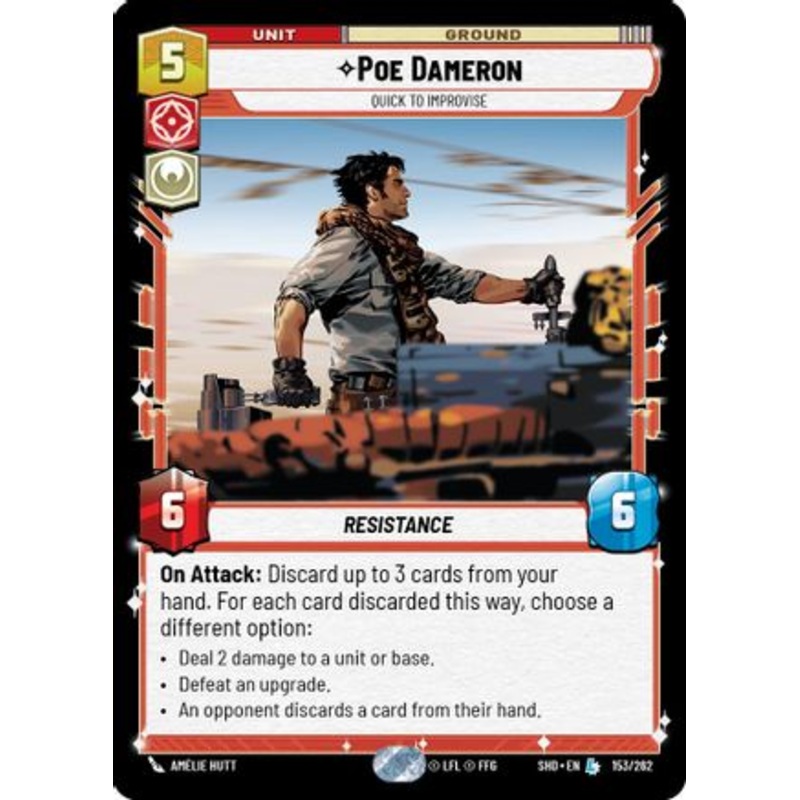 Poe Dameron - Quick to Improvise (153/262) - Shadows of the Galaxy