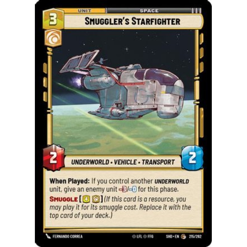 Smuggler's Starfighter (215/262) - Shadows of the Galaxy