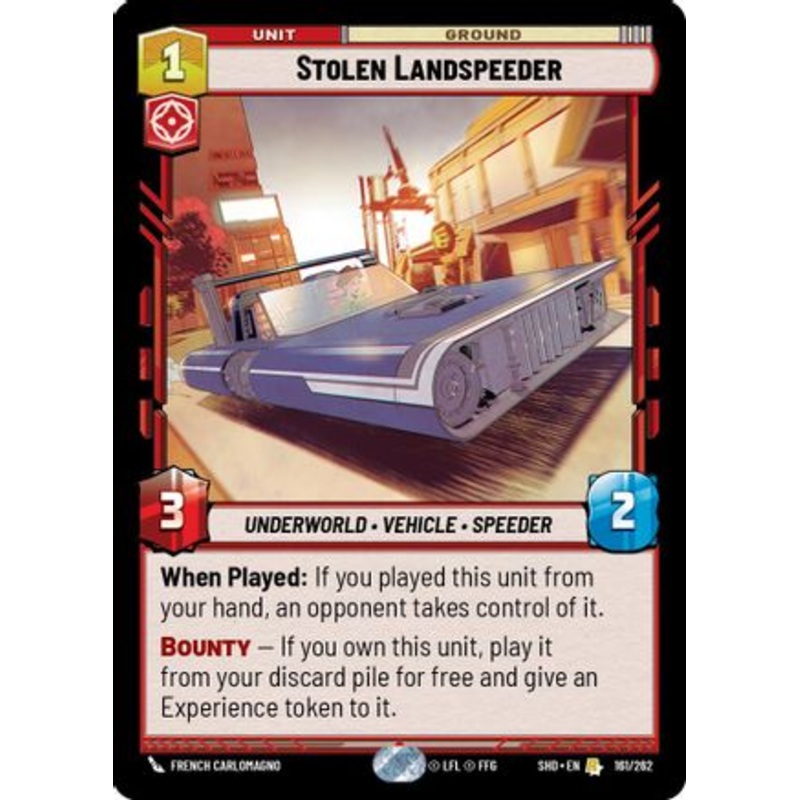 Stolen Landspeeder (161/262) - Shadows of the Galaxy