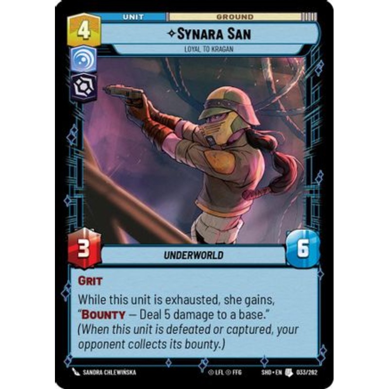 Synara San - Loyal to Kragan (033/262) - Shadows of the Galaxy
