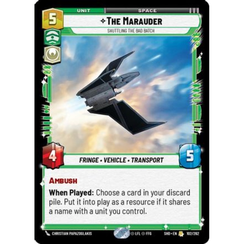 The Marauder - Shuttling the Bad Batch (102/262) - Shadows of the Galaxy Foil