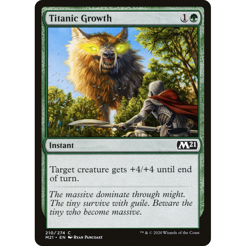 Titanic Growth (M21-210) - Core Set 2021 Foil