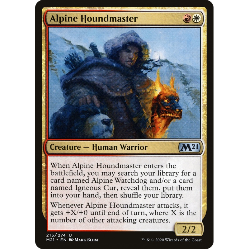 Alpine Houndmaster (M21-215) - Core Set 2021 Foil