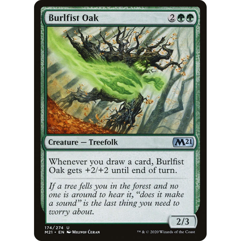 Burlfist Oak (M21-174) - Core Set 2021 Foil