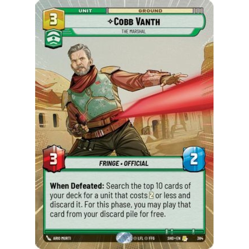 Cobb Vanth - The Marshal (Hyperspace) (384) - Shadows of the Galaxy Foil