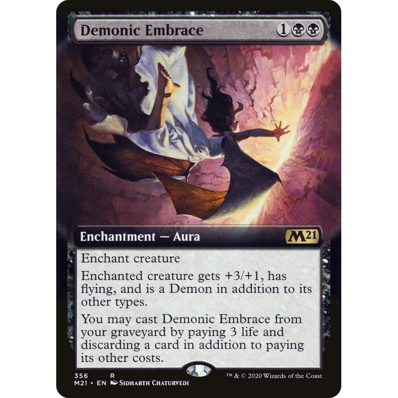 Demonic Embrace (M21-356) - Core Set 2021: (Extended Art)