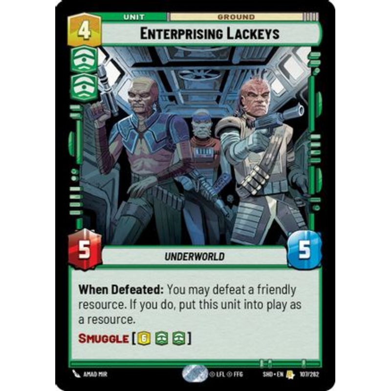 Enterprising Lackeys (107/262) - Shadows of the Galaxy Foil