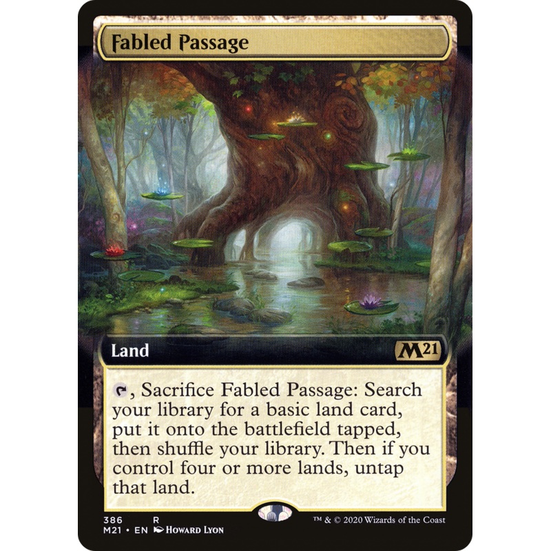 Fabled Passage (M21-386) - Core Set 2021: (Extended Art) Foil