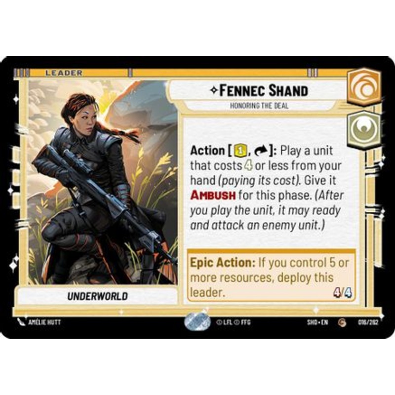 Fennec Shand - Honoring the Deal (016/262) - Shadows of the Galaxy