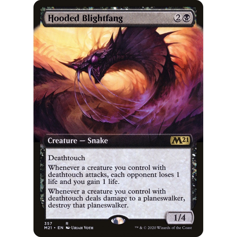Hooded Blightfang (M21-357) - Core Set 2021: (Extended Art)