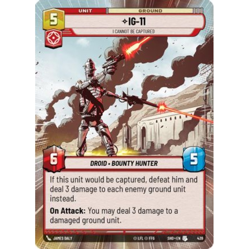 IG-11 - I Cannot Be Captured (Hyperspace) (439) - Shadows of the Galaxy Foil