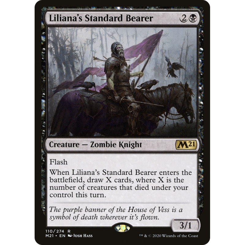 Liliana's Standard Bearer (M21-110) - Core Set 2021 Foil