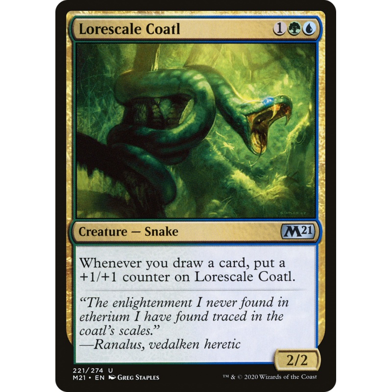 Lorescale Coatl (M21-221) - Core Set 2021
