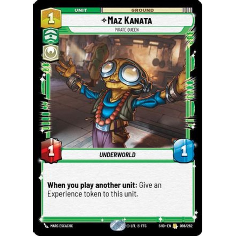 Maz Kanata - Pirate Queen (096/262) - Shadows of the Galaxy Foil