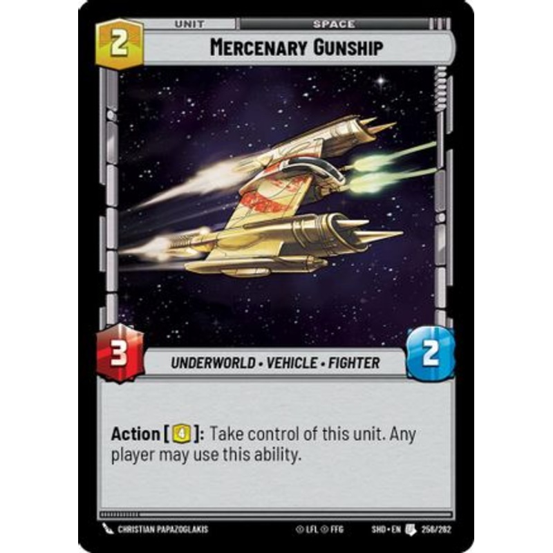 Mercenary Gunship (256/262) - Shadows of the Galaxy Foil
