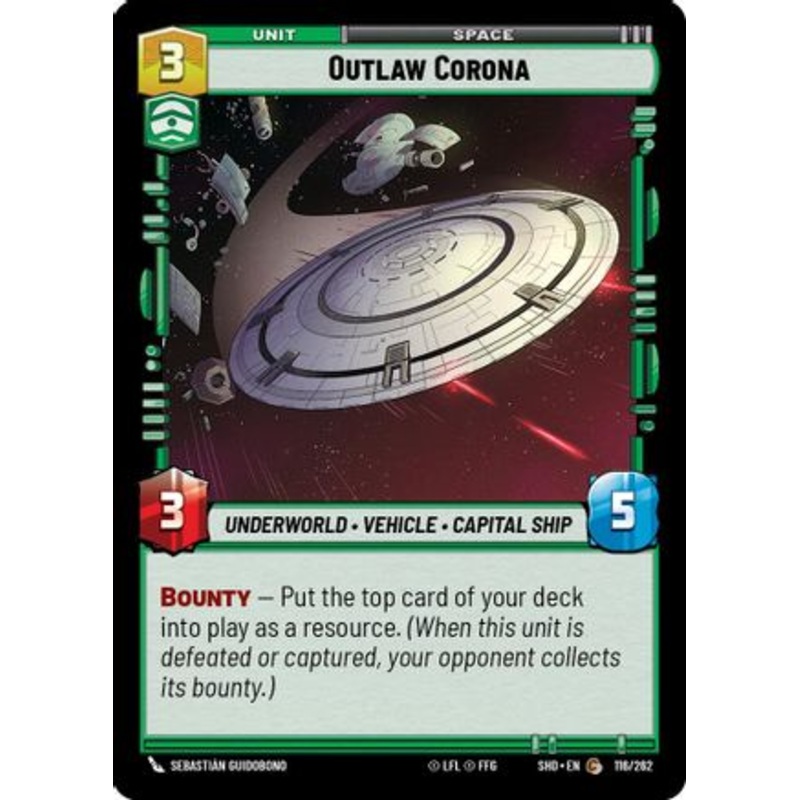 Outlaw Corona (116/262) - Shadows of the Galaxy Foil