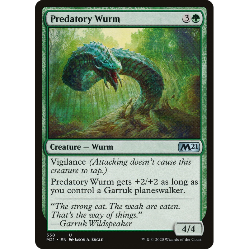 Predatory Wurm (M21-338) - Core Set 2021
