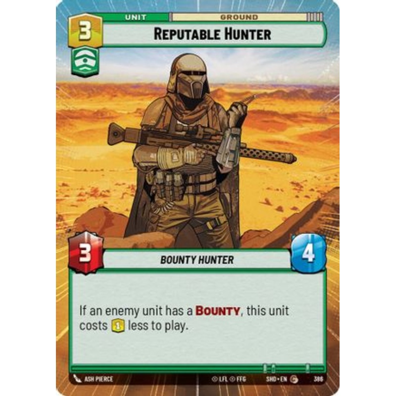 Reputable Hunter (Hyperspace) (386) - Shadows of the Galaxy Foil