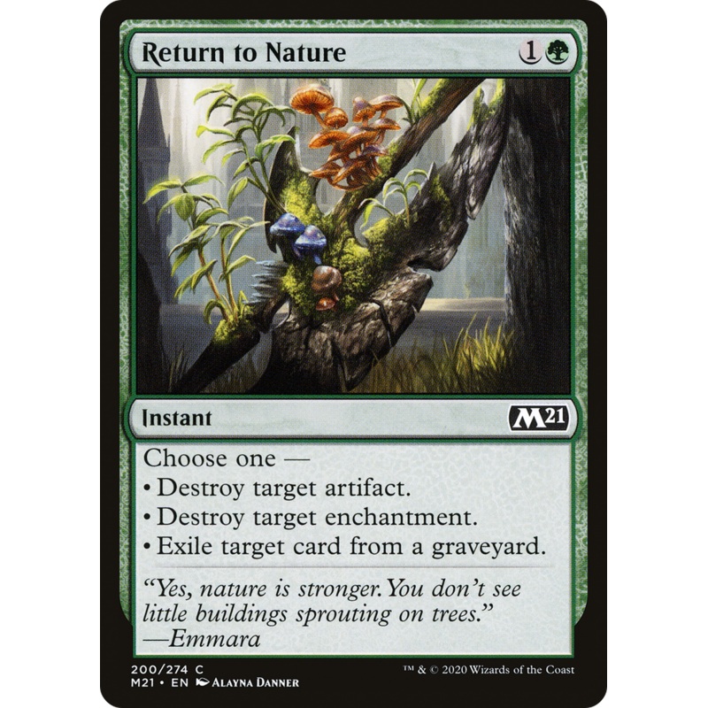 Return to Nature (M21-200) - Core Set 2021 Foil