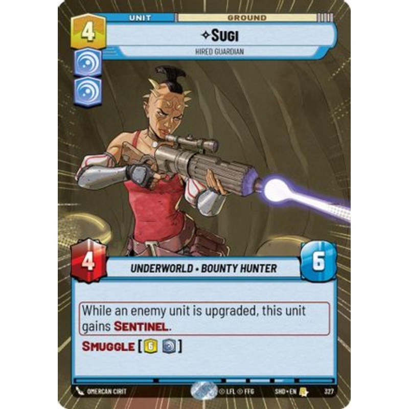 Sugi - Hired Guardian (Hyperspace) (327) - Shadows of the Galaxy Foil