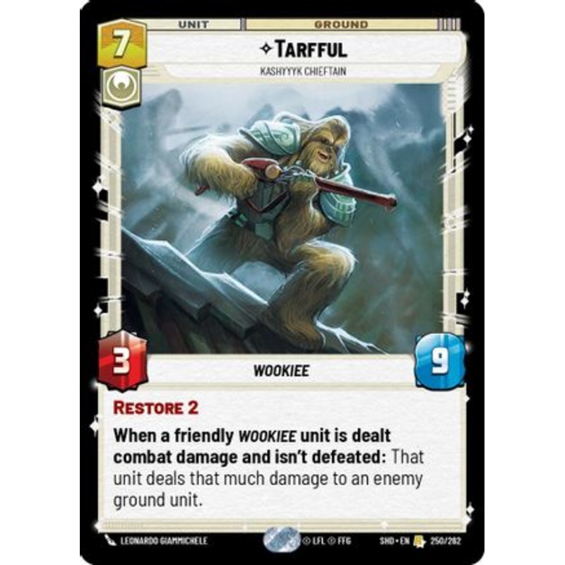 Tarfful - Kashyyyk Chieftain (250/262) - Shadows of the Galaxy Foil