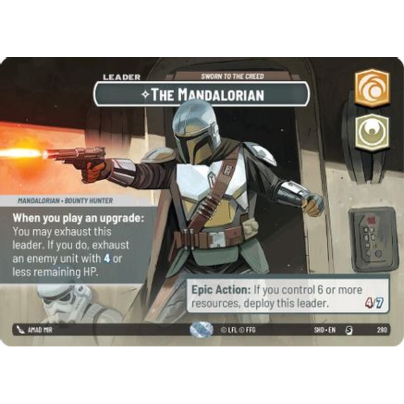The Mandalorian - Sworn To The Creed (Showcase) (280) - Shadows of the Galaxy Foil