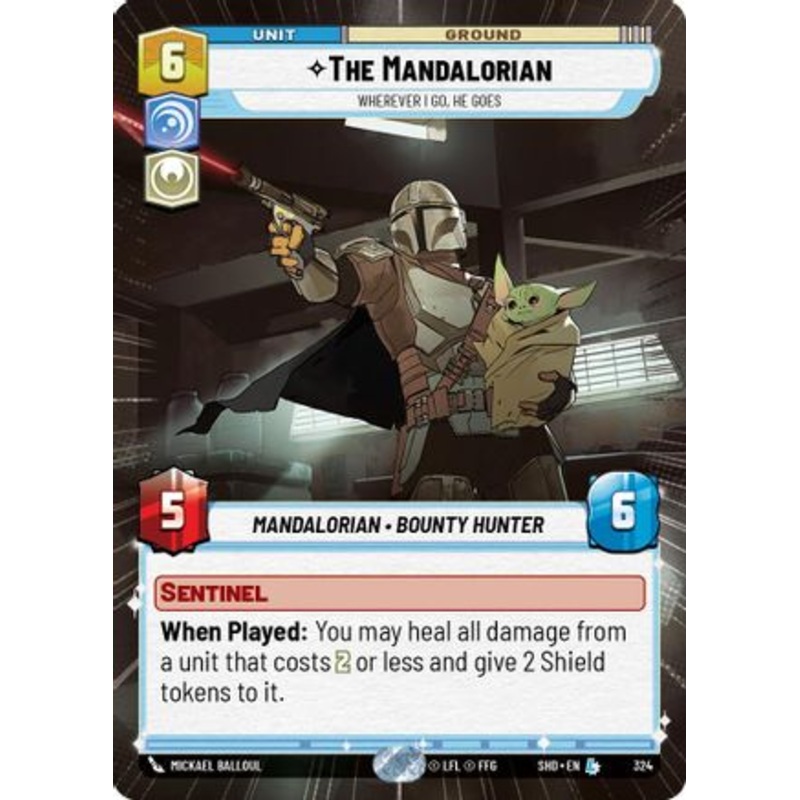 The Mandalorian - Wherever I Go, He Goes (Hyperspace) (324) - Shadows of the Galaxy Foil