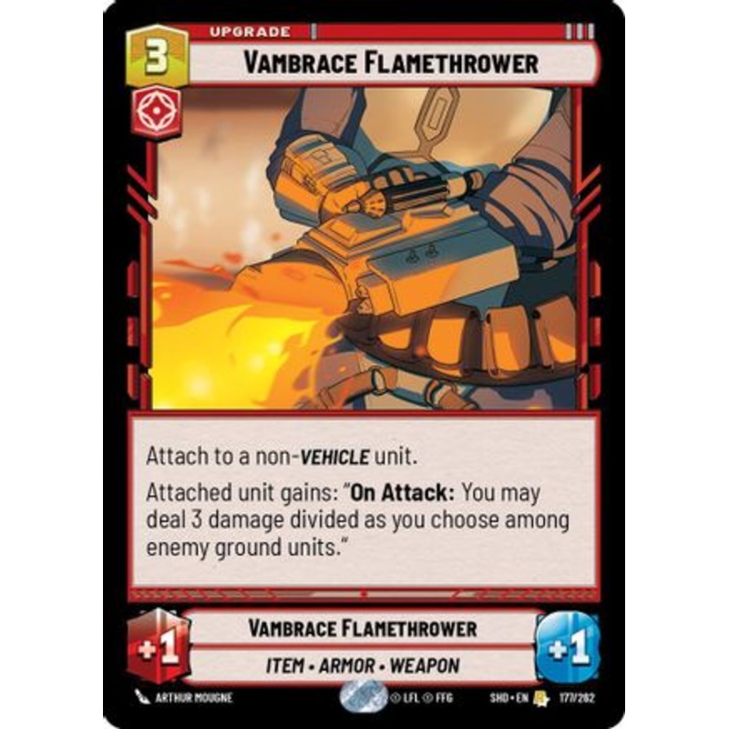 Vambrace Flamethrower (177/262) - Shadows of the Galaxy Foil